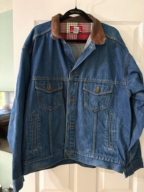 Marlboro Country Store Vintage 1990s Denim Trucker Jacket Chore Coat XL